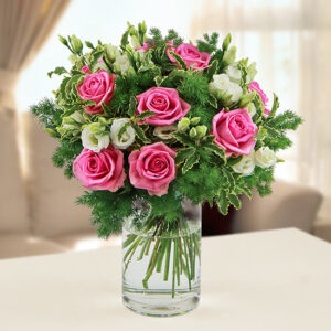 Bouquet di rose e fiori di stagione