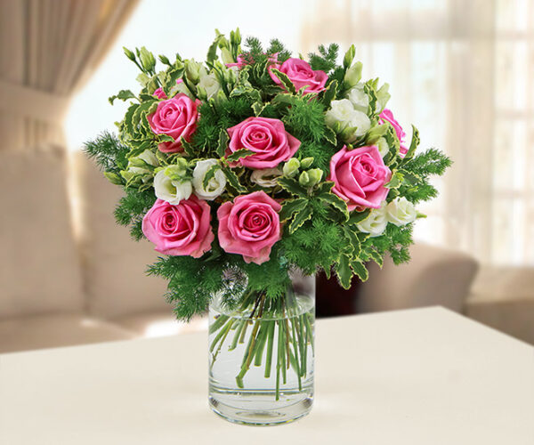 Bouquet di rose e fiori di stagione